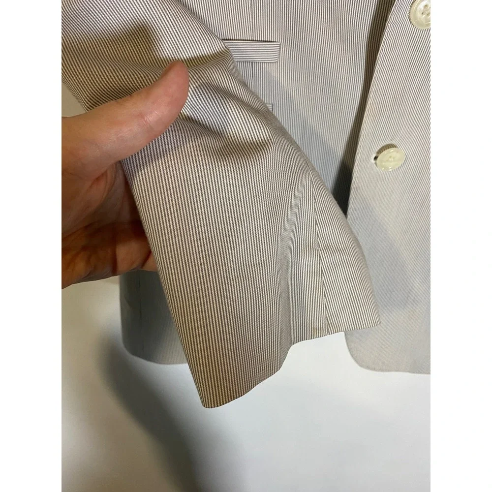 Express‎ 36P Gray Pinstripe Two Button Sport Coat Blazer Career Preppy